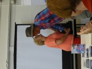 37 - Joy D making a presentation to Don McL