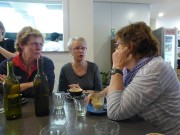 19 - Merrill S, Jan L, Rosemary B at coffee after