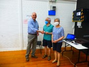 10 - Presdient Ken P welcoming new members Peter & Eng L