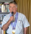 AGM 2014our new President takes charge of the microphone