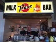 Old Tarax sign at the Cafe